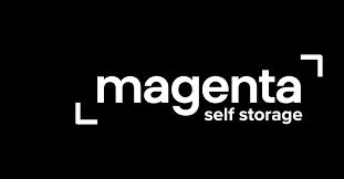 black magenta storage logo